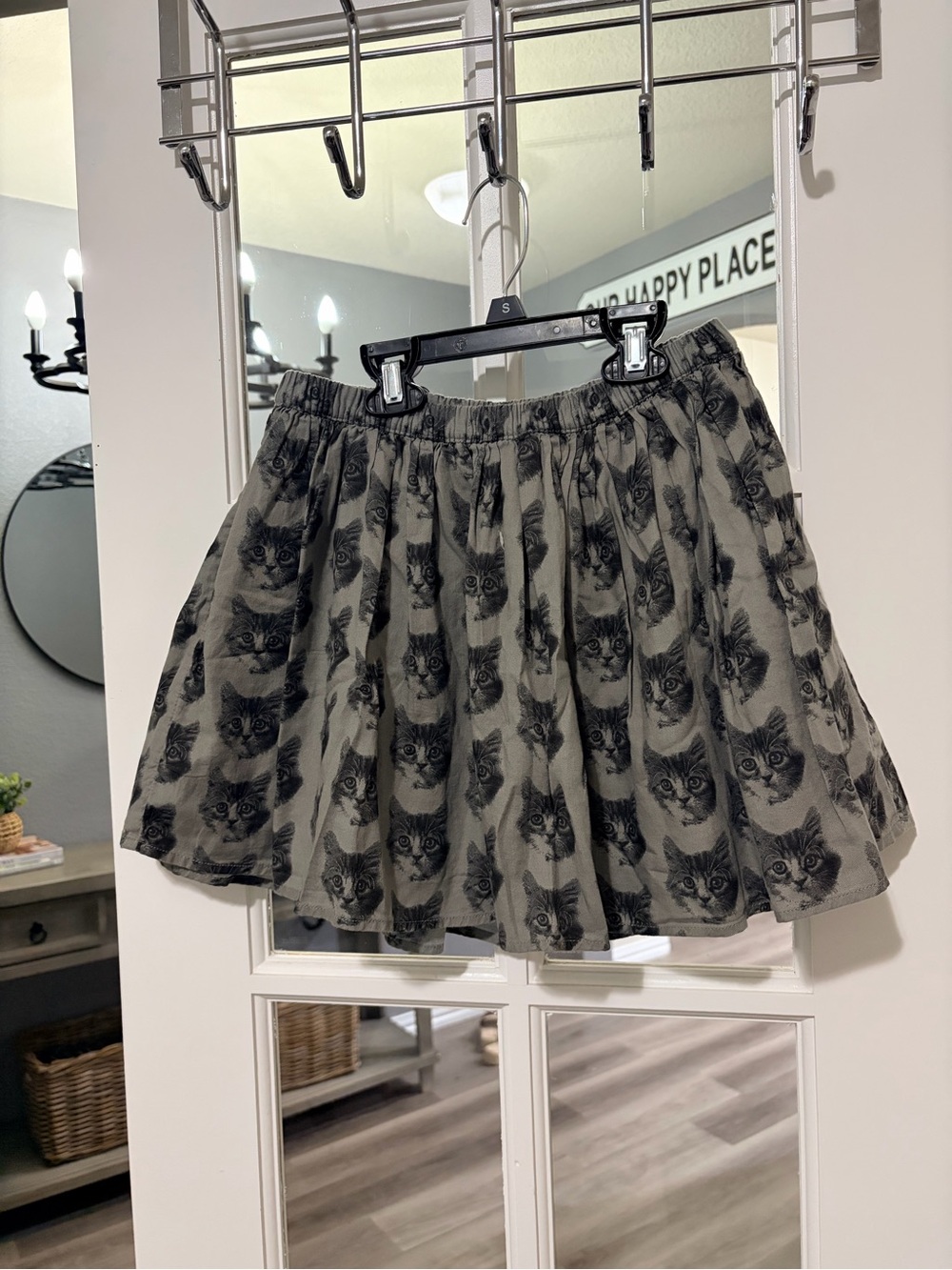 GAP Skirt with Kitten Print